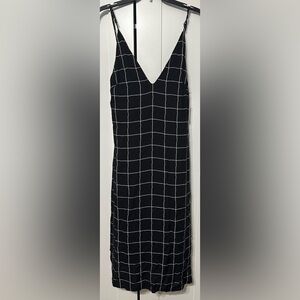 Black and White Grid Pattern Dress